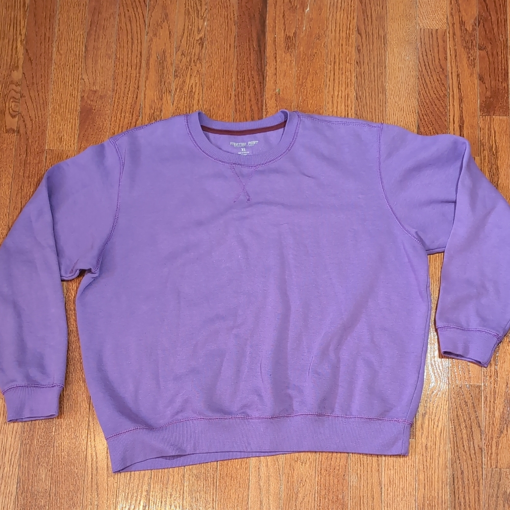 Starting Point Women's Crewneck Sweatshirt Size XL Purple